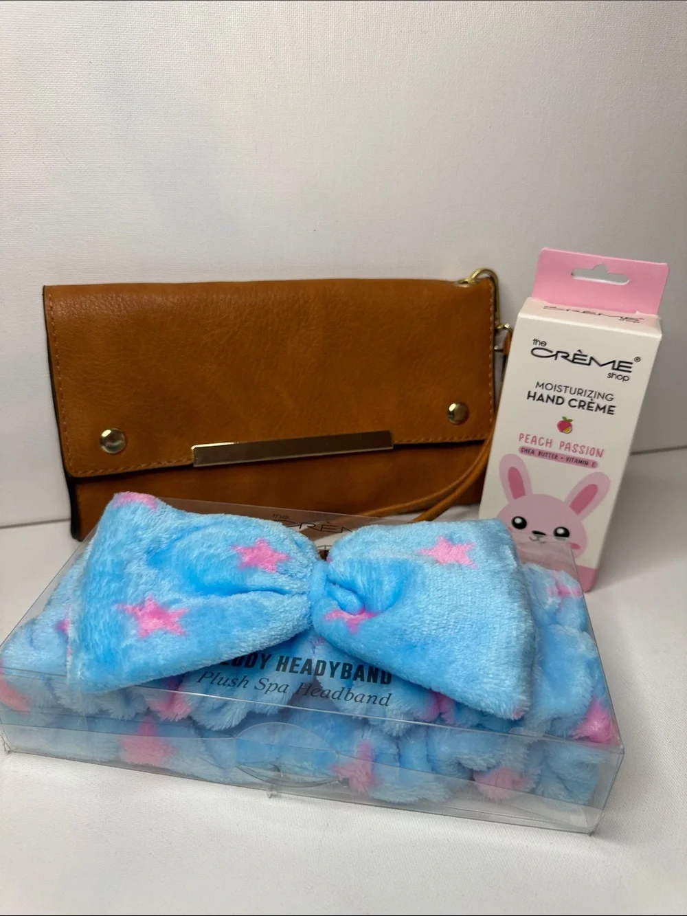 The Crème Shop Teddy Headband, Hand Crème & Wristlet Bundle